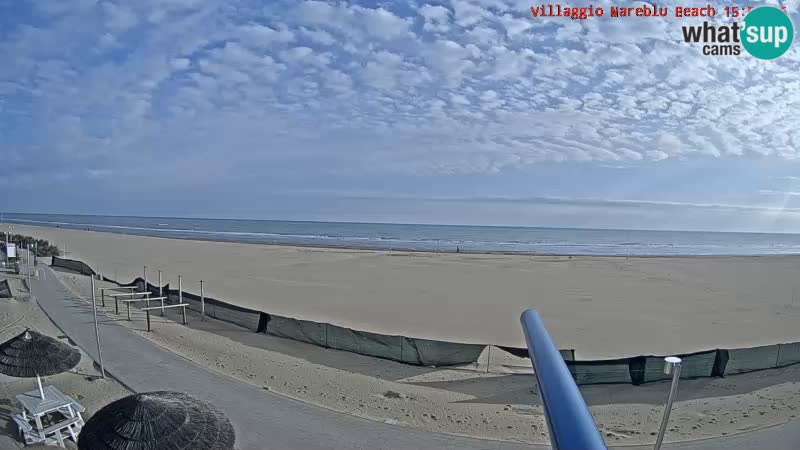 Web kamera uživo na plaži Villaggio Mare Blu Bibione Pineda – Italija