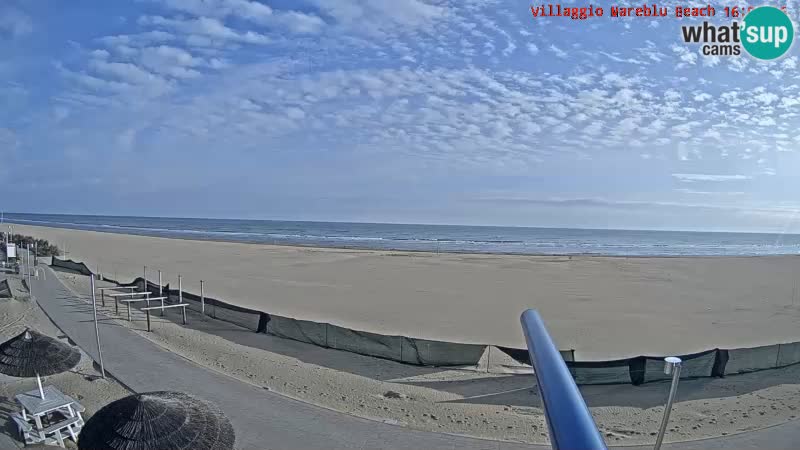 Webcam en direct de la plage Villaggio Mare Blu Bibione Pineda – Italie