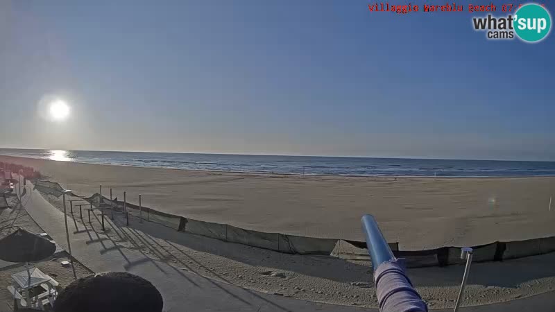 The beach Livecam Villaggio Mare Blu Bibione Pineda – Italy