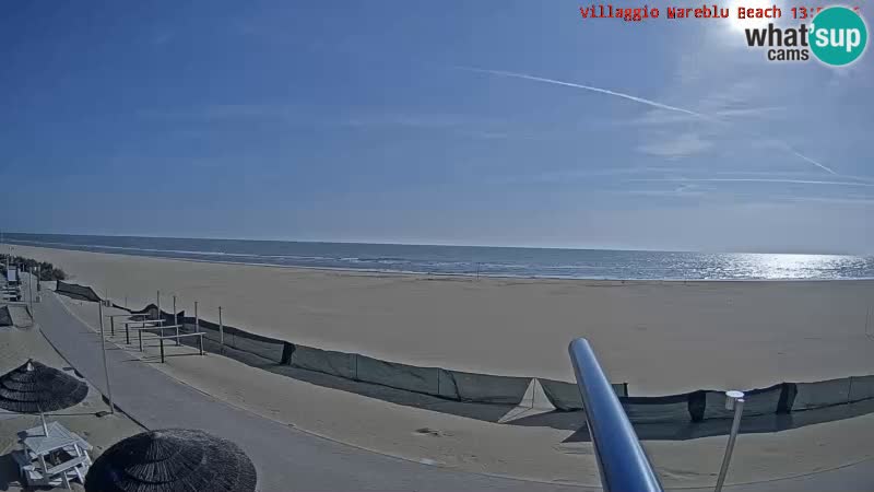 Playa webcam en vivo Villaggio Mare Blu Bibione Pineda – Italia