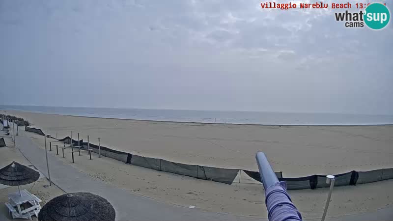 Playa webcam en vivo Villaggio Mare Blu Bibione Pineda – Italia