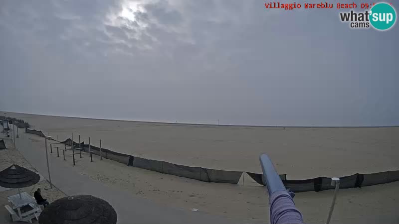 Webcam en direct de la plage Villaggio Mare Blu Bibione Pineda – Italie