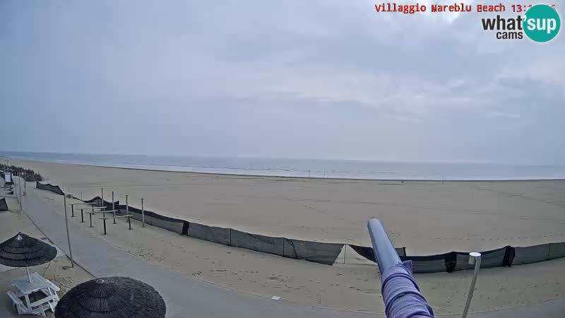 Playa webcam en vivo Villaggio Mare Blu Bibione Pineda – Italia