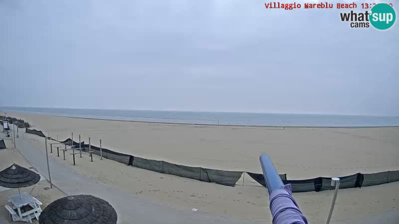 Playa webcam en vivo Villaggio Mare Blu Bibione Pineda – Italia