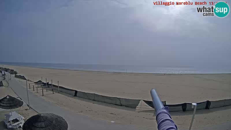 Playa webcam en vivo Villaggio Mare Blu Bibione Pineda – Italia