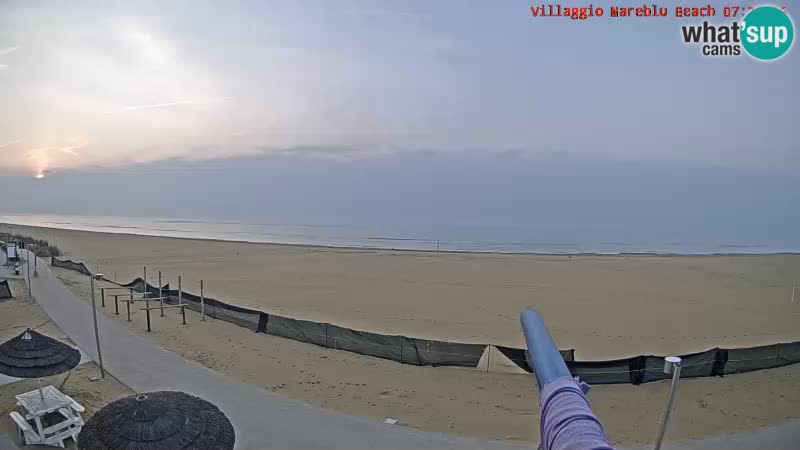 The beach Livecam Villaggio Mare Blu Bibione Pineda – Italy