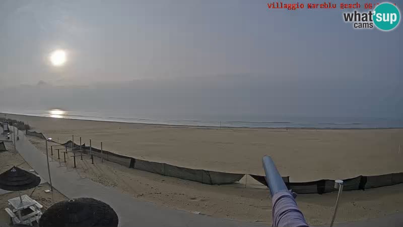 Spiaggia Webcam Villaggio Mare Blu Bibione Pineda