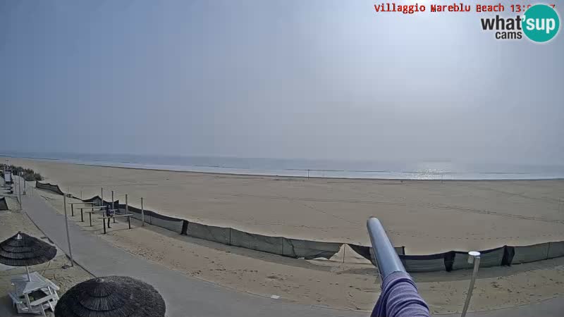 Spiaggia Webcam Villaggio Mare Blu Bibione Pineda