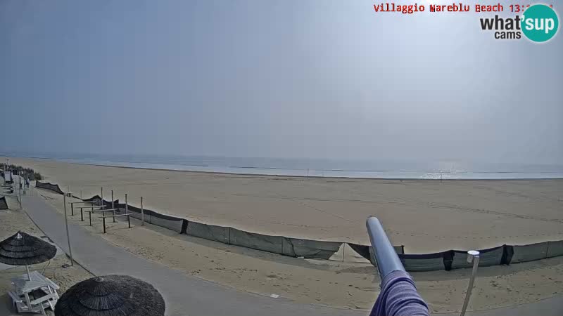 Webcam en direct de la plage Villaggio Mare Blu Bibione Pineda – Italie