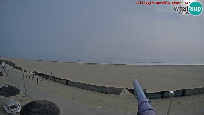 Spiaggia Webcam Villaggio Mare Blu Bibione Pineda