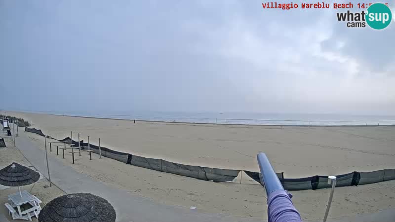 Spiaggia Webcam Villaggio Mare Blu Bibione Pineda