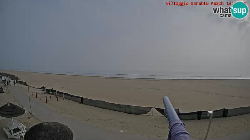 Spiaggia Webcam Villaggio Mare Blu Bibione Pineda