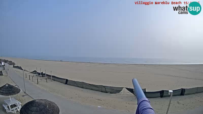 Playa webcam en vivo Villaggio Mare Blu Bibione Pineda – Italia