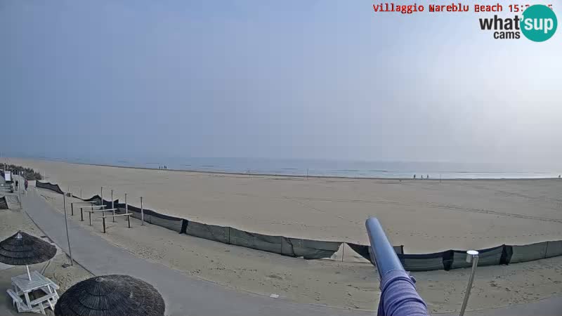 Webcam en direct de la plage Villaggio Mare Blu Bibione Pineda – Italie