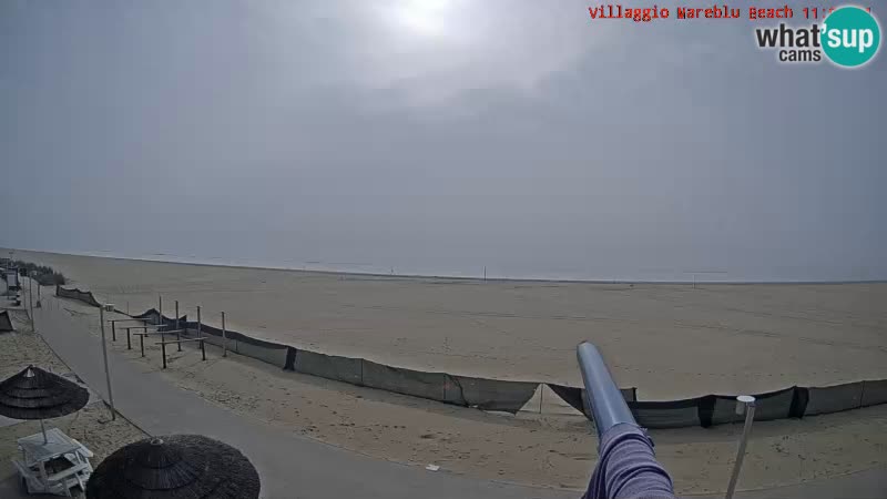 Webcam en direct de la plage Villaggio Mare Blu Bibione Pineda – Italie