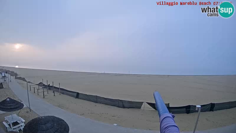 The beach Livecam Villaggio Mare Blu Bibione Pineda – Italy