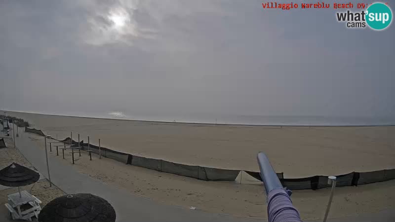 Webcam en direct de la plage Villaggio Mare Blu Bibione Pineda – Italie