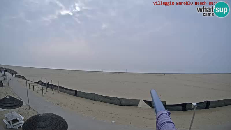 Webcam en direct de la plage Villaggio Mare Blu Bibione Pineda – Italie