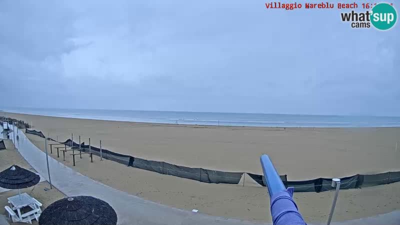 Spletna kamera na plaži v živo Villaggio Mare Blu Bibione Pineda – Italija