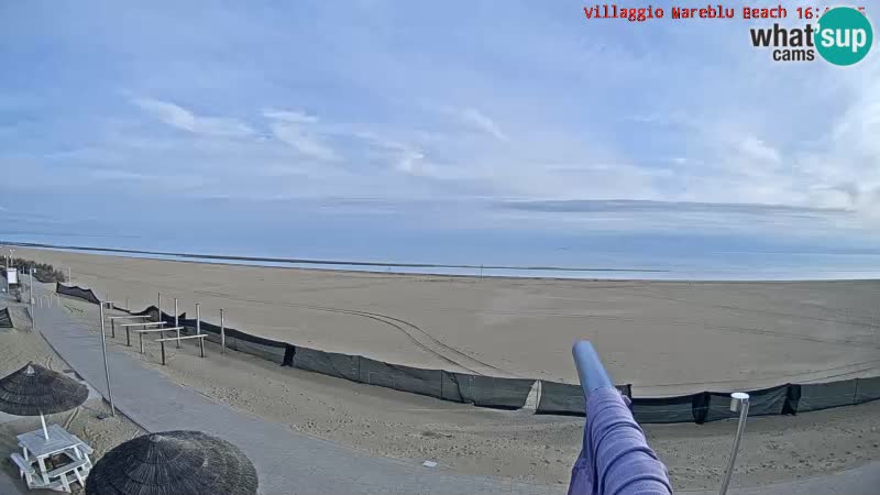 The beach Livecam Villaggio Mare Blu Bibione Pineda – Italy