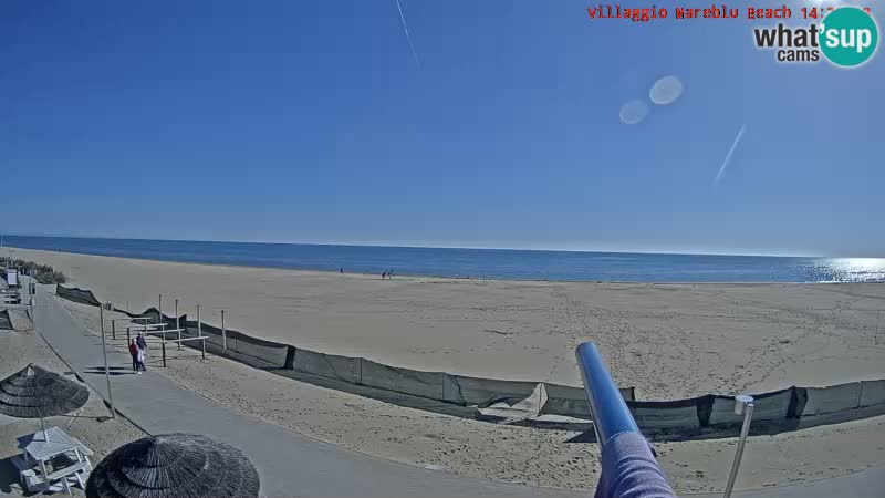 Web kamera uživo na plaži Villaggio Mare Blu Bibione Pineda – Italija