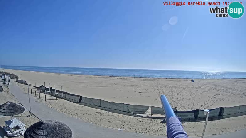 Spiaggia Webcam Villaggio Mare Blu Bibione Pineda