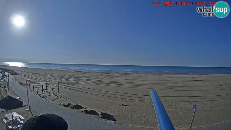 Web kamera uživo na plaži Villaggio Mare Blu Bibione Pineda – Italija