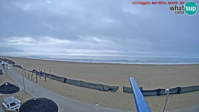 Playa webcam en vivo Villaggio Mare Blu Bibione Pineda – Italia