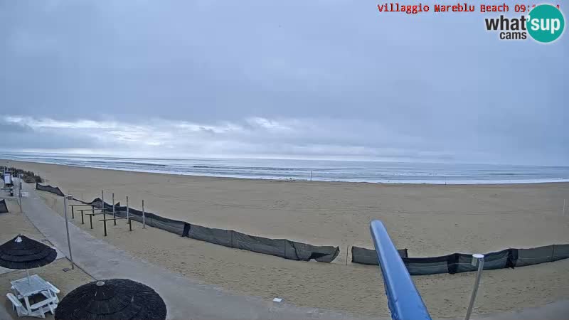 Playa webcam en vivo Villaggio Mare Blu Bibione Pineda – Italia