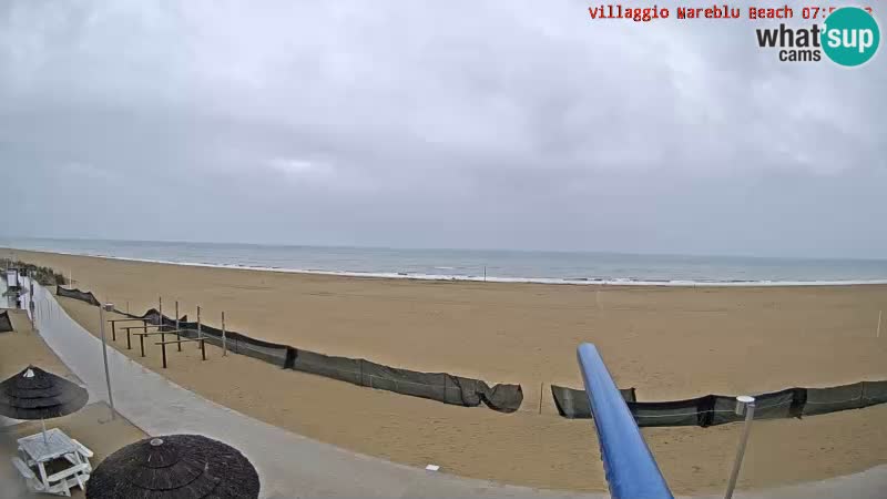 Playa webcam en vivo Villaggio Mare Blu Bibione Pineda – Italia