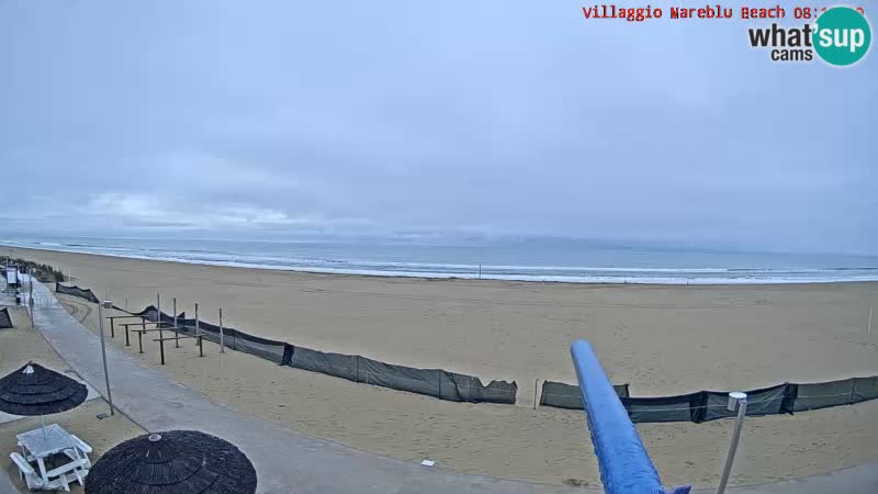 Spiaggia Webcam Villaggio Mare Blu Bibione Pineda