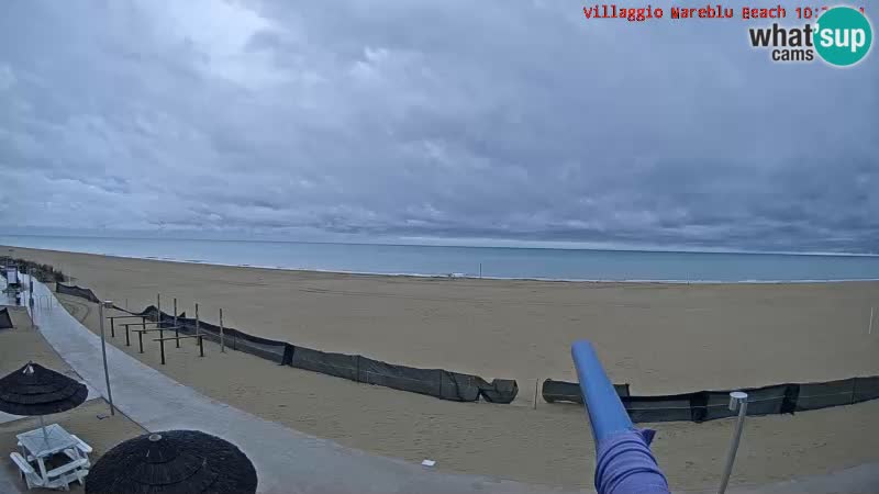 Playa webcam en vivo Villaggio Mare Blu Bibione Pineda – Italia