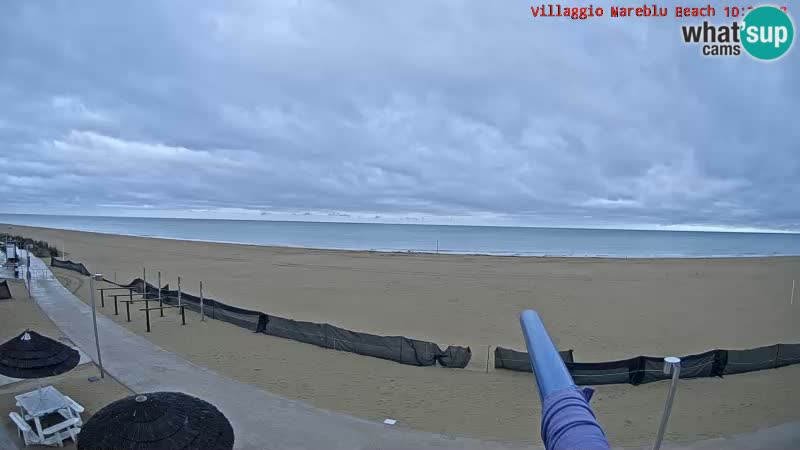 Playa webcam en vivo Villaggio Mare Blu Bibione Pineda – Italia