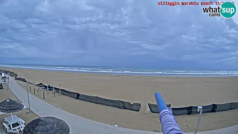 Webcam en direct de la plage Villaggio Mare Blu Bibione Pineda – Italie