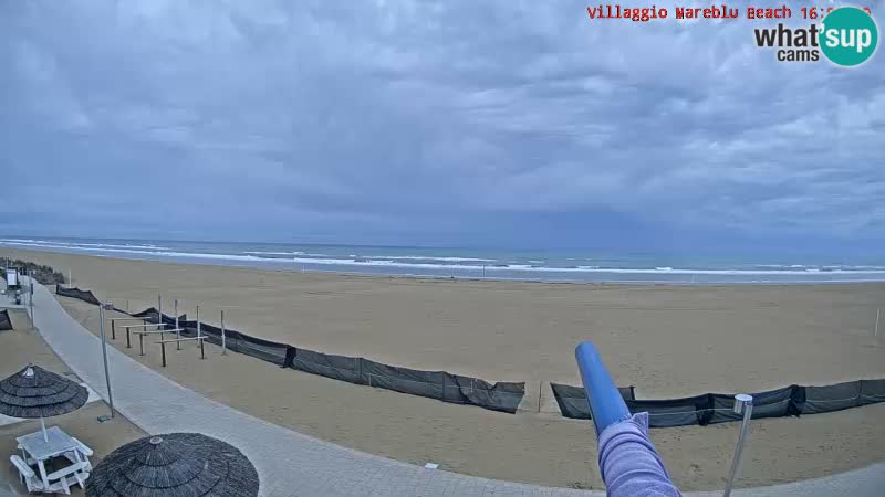 Webcam en direct de la plage Villaggio Mare Blu Bibione Pineda – Italie