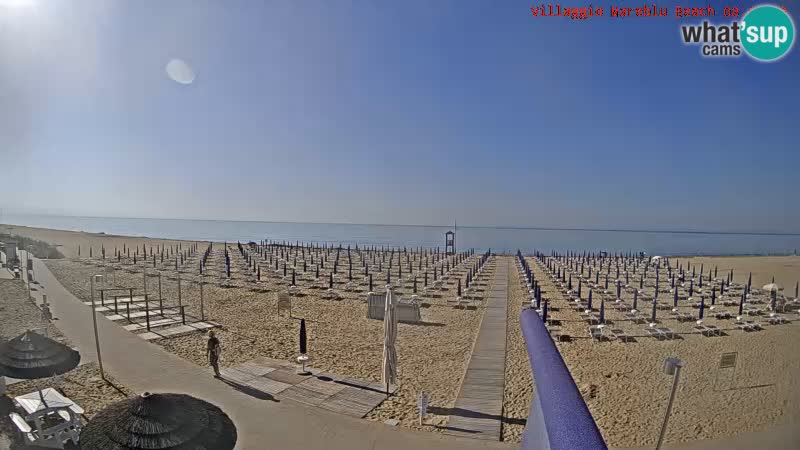 The beach Livecam Villaggio Mare Blu Bibione Pineda – Italy