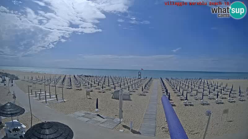 Der Strand Villaggio Mare Blu webcam Bibione Pineda – Italien