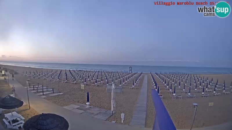 The beach Livecam Villaggio Mare Blu Bibione Pineda – Italy