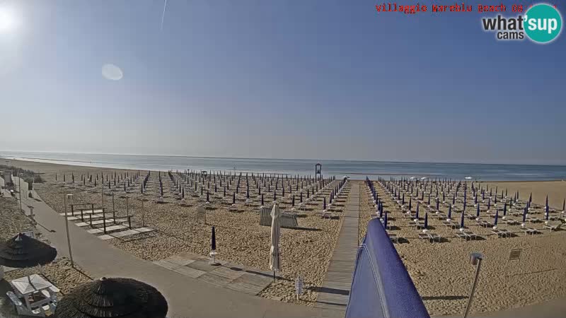 Der Strand Villaggio Mare Blu webcam Bibione Pineda – Italien