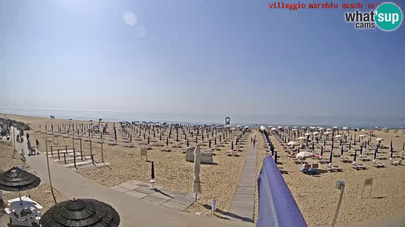 The beach Livecam Villaggio Mare Blu Bibione Pineda – Italy