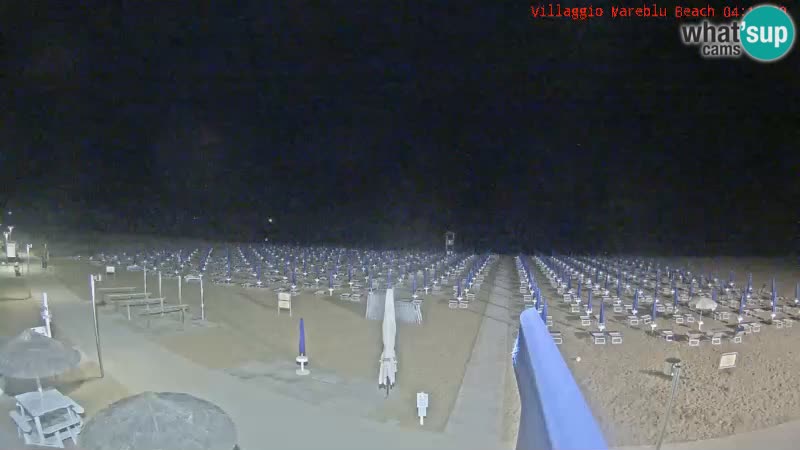 Webcam en direct de la plage Villaggio Mare Blu Bibione Pineda – Italie