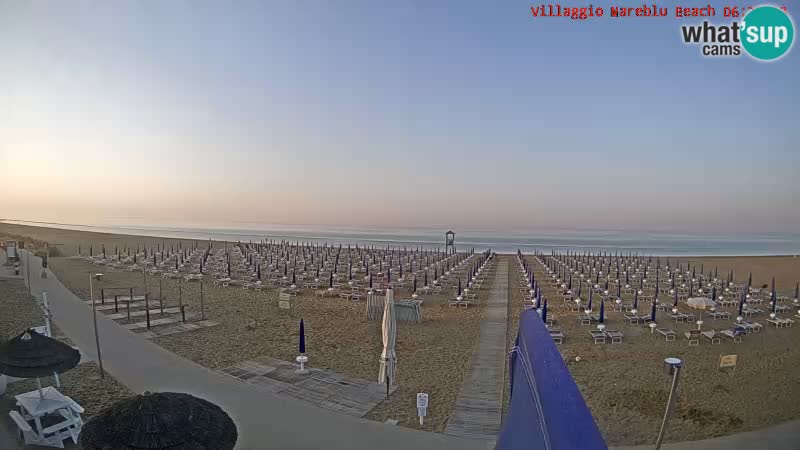 Spiaggia Webcam Villaggio Mare Blu Bibione Pineda