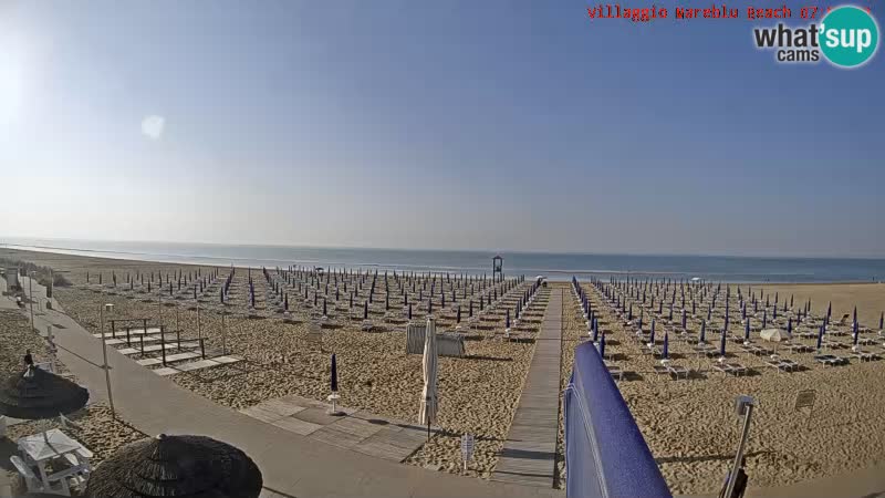 Spiaggia Webcam Villaggio Mare Blu Bibione Pineda