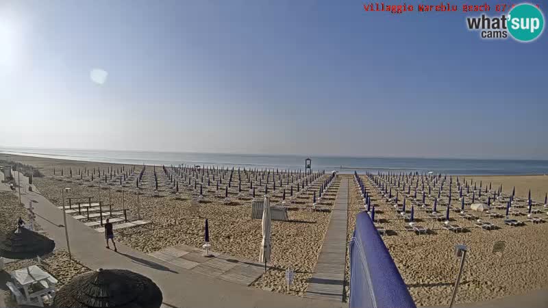 Spiaggia Webcam Villaggio Mare Blu Bibione Pineda