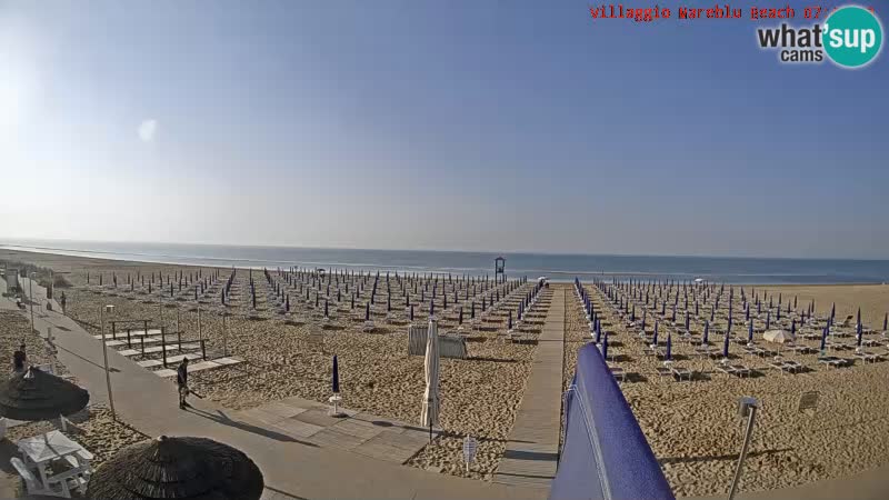 Der Strand Villaggio Mare Blu webcam Bibione Pineda – Italien