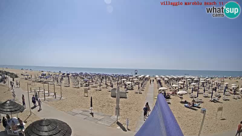 Der Strand Villaggio Mare Blu webcam Bibione Pineda – Italien