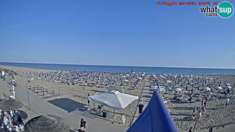 The beach Livecam Villaggio Mare Blu Bibione Pineda – Italy