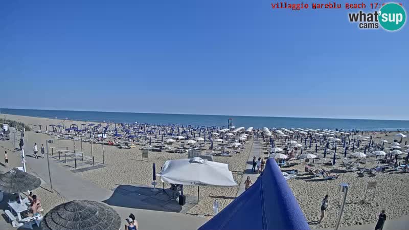 Der Strand Villaggio Mare Blu webcam Bibione Pineda – Italien