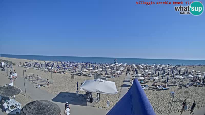 Spiaggia Webcam Villaggio Mare Blu Bibione Pineda