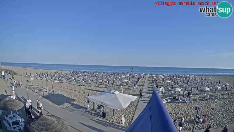 Web kamera uživo na plaži Villaggio Mare Blu Bibione Pineda – Italija
